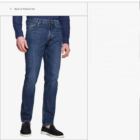 NWT Dan John Dark Wash Jeans from Italy US Size 42 x 32 - Picture 1 of 14